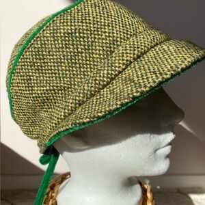 Bonnet Wool Hat Yellow/Green
